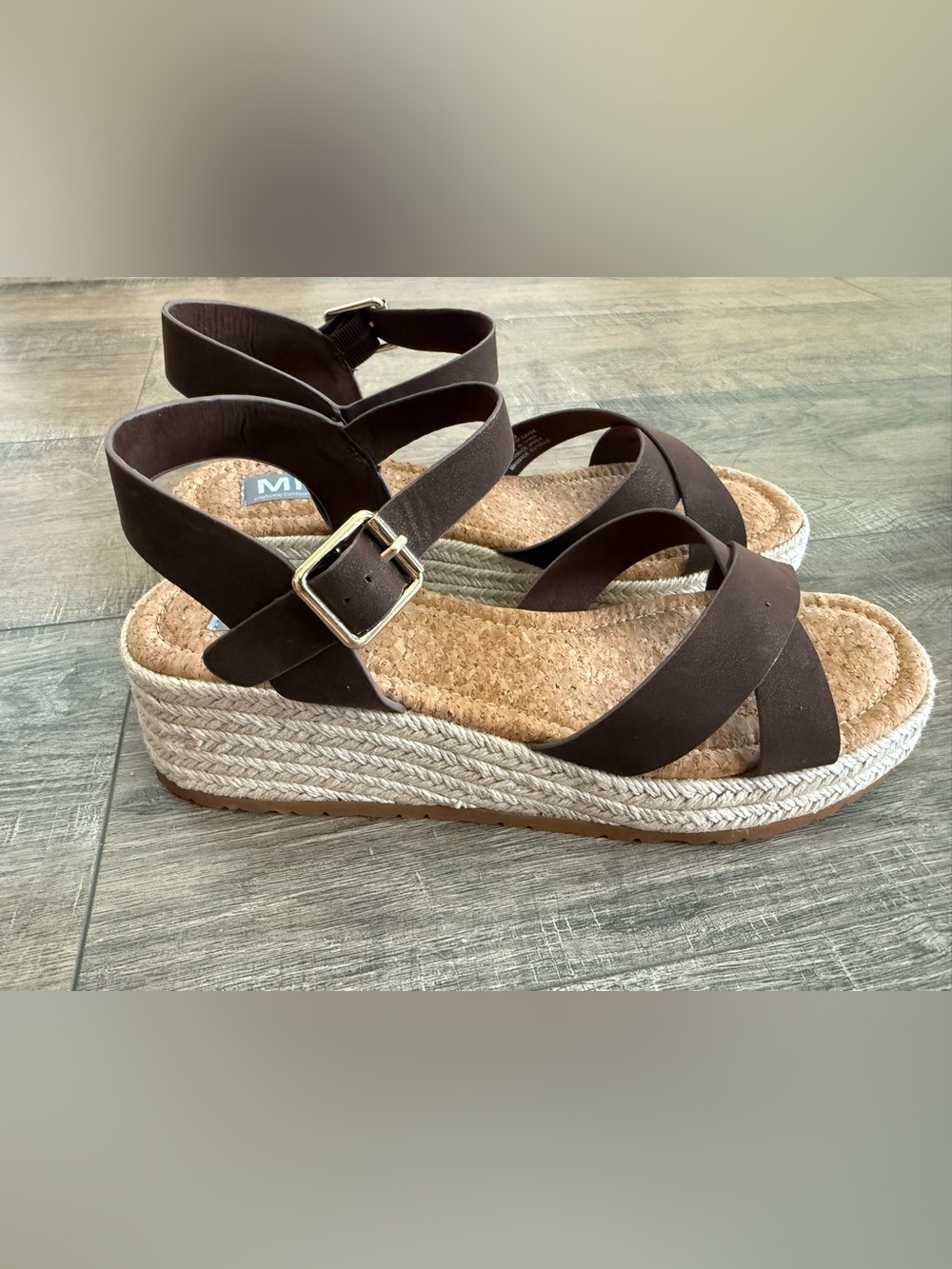 MIA Nikky Ankle Strap Platform Wedge Sandal